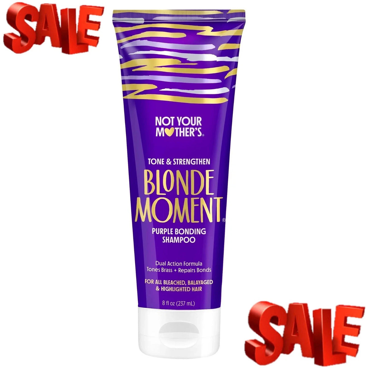 Purple Shampoo for Blonde & Lightened Hair - Toner & Repair, 8 Fl Oz