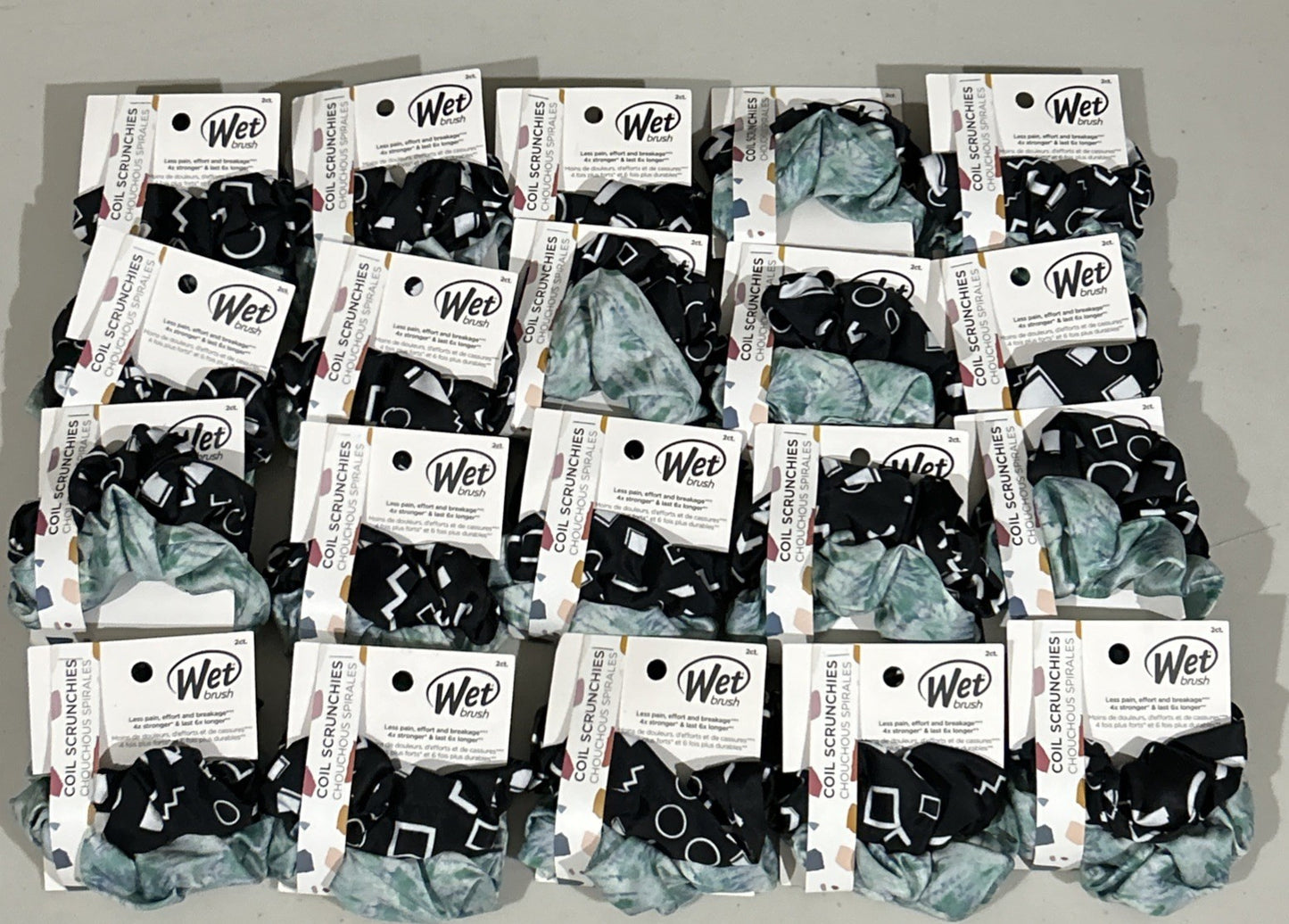 Set of 20 Coil Scrunchies Hair Accessories for Women and Girls - New