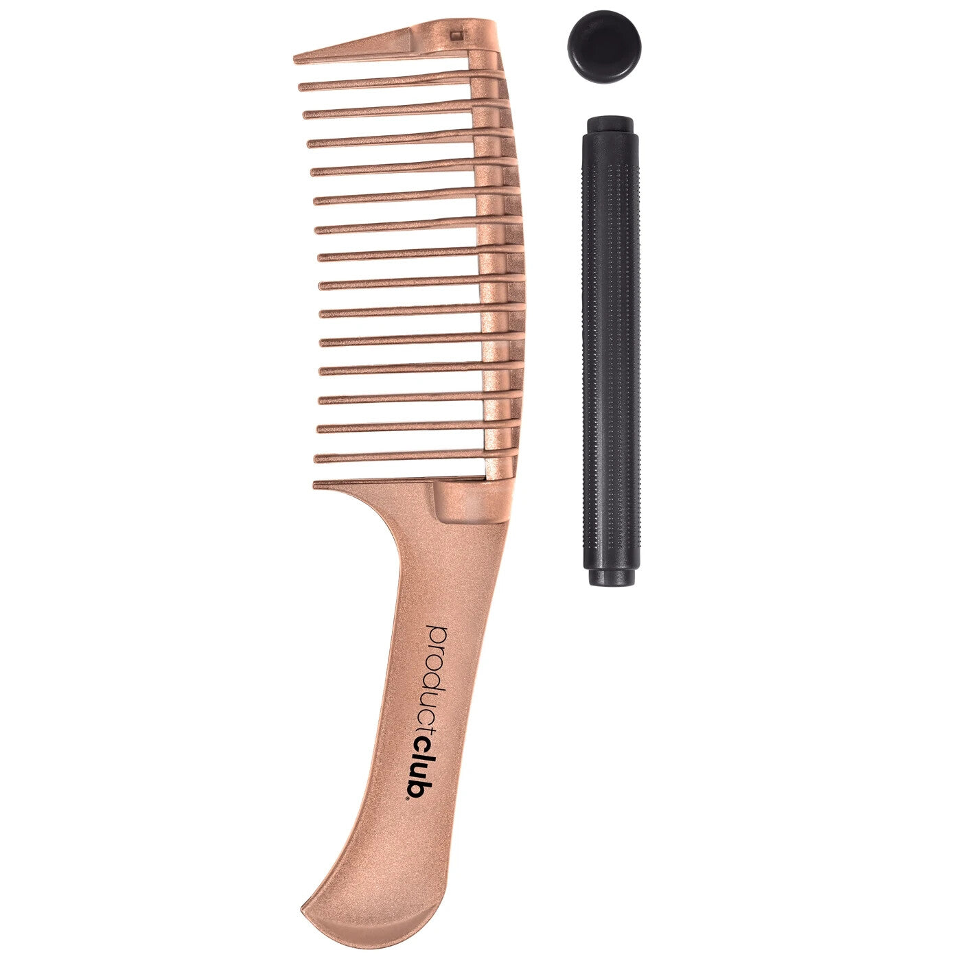Hair Color Comb with Rose Gold Accents, 9 Inch Detangling & Blending Tool