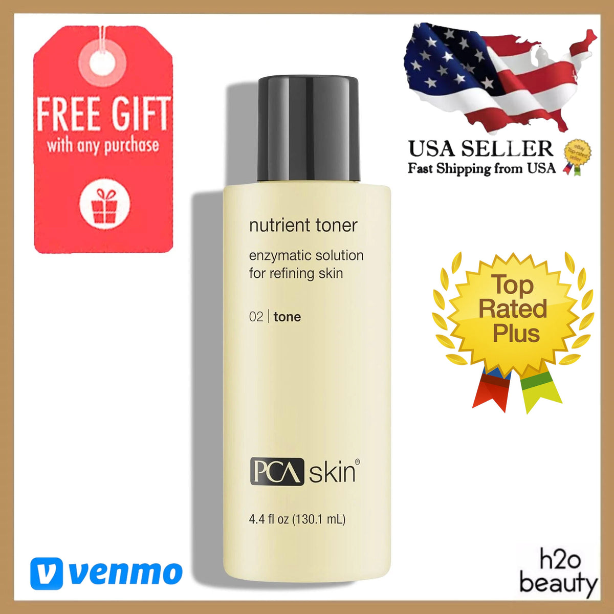 PCA Skin Nutrient Toner for Pore Refinement & Exfoliation - 4.4 oz