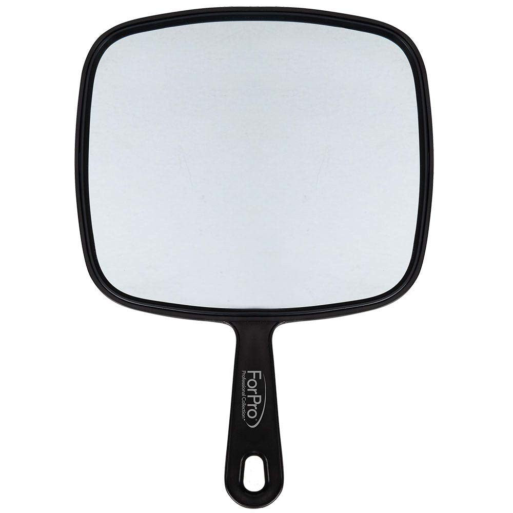 Extra Large Hand Held Mirror with Handle for Makeup & Beauty - Square Cosmetic Mirror