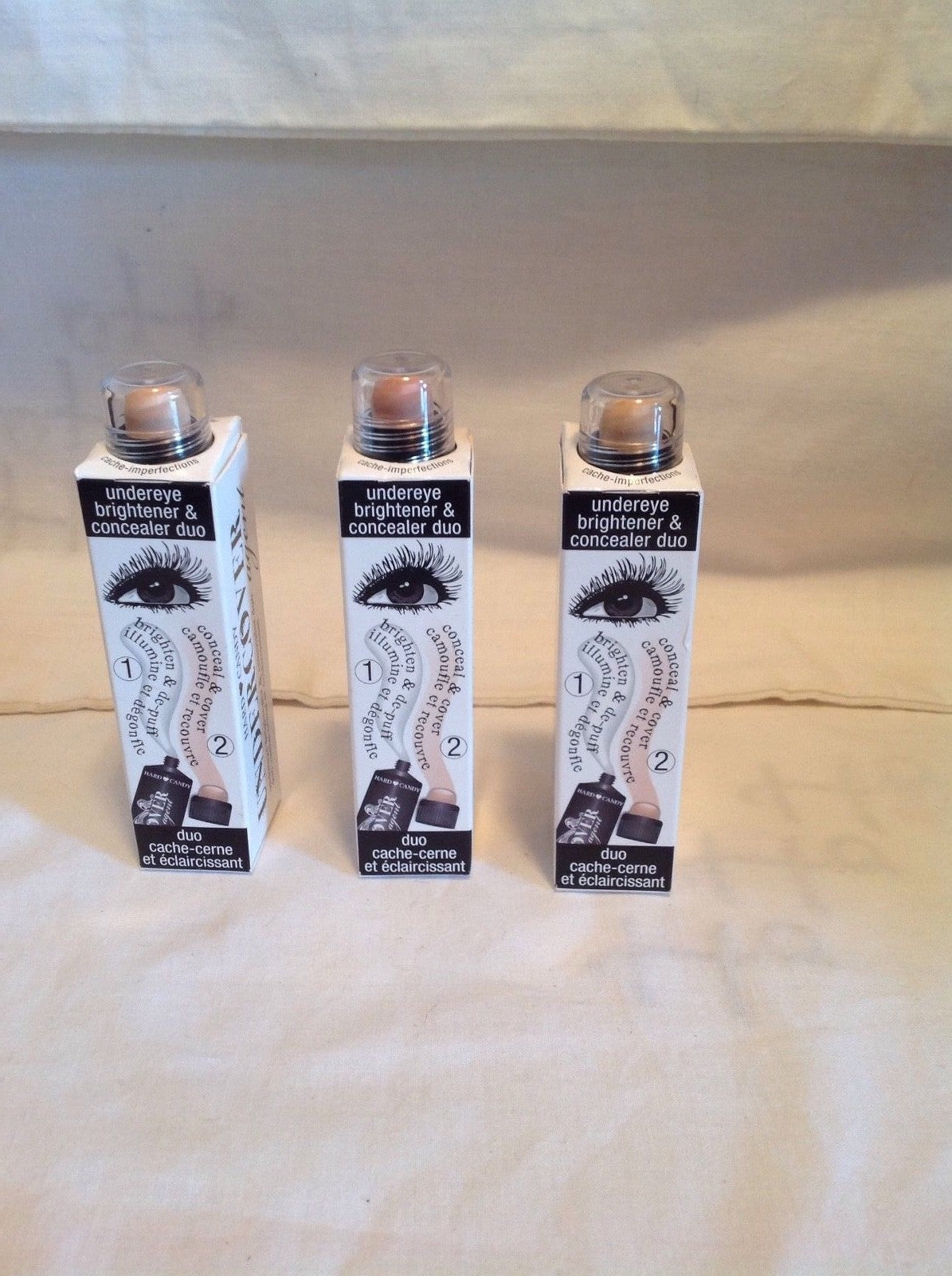 Undereye Brightener and Concealer Duo - 2-in-1 Makeup Set, Multiple Shades