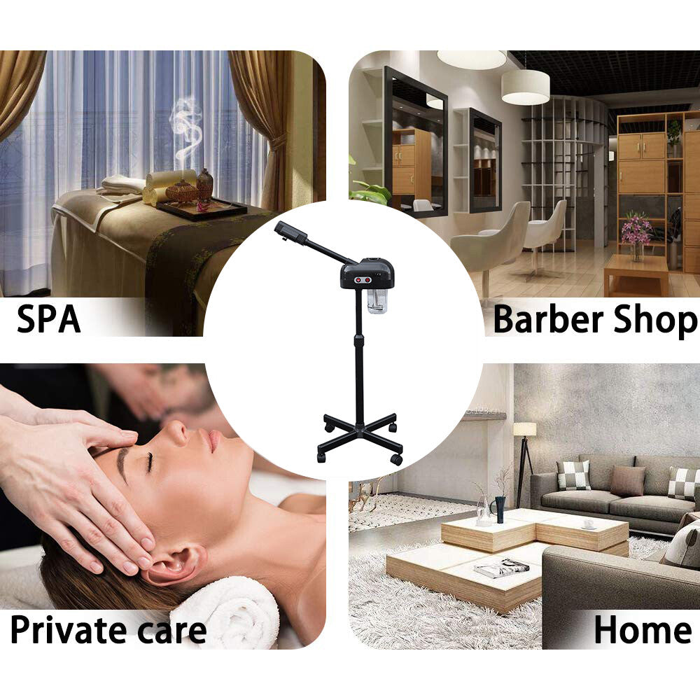 2-in-1 Facial Steamer & Ozone Sprayer - 800W Professional Spa Machine