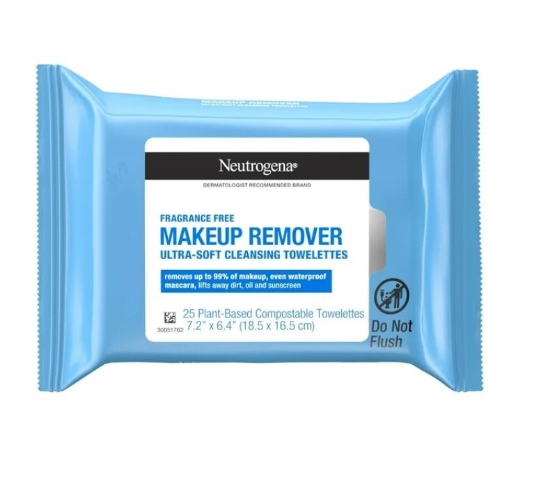 Makeup Remover Wipes Face Cleansing Towelettes Fragrance-Free 25 Count 2 Pack