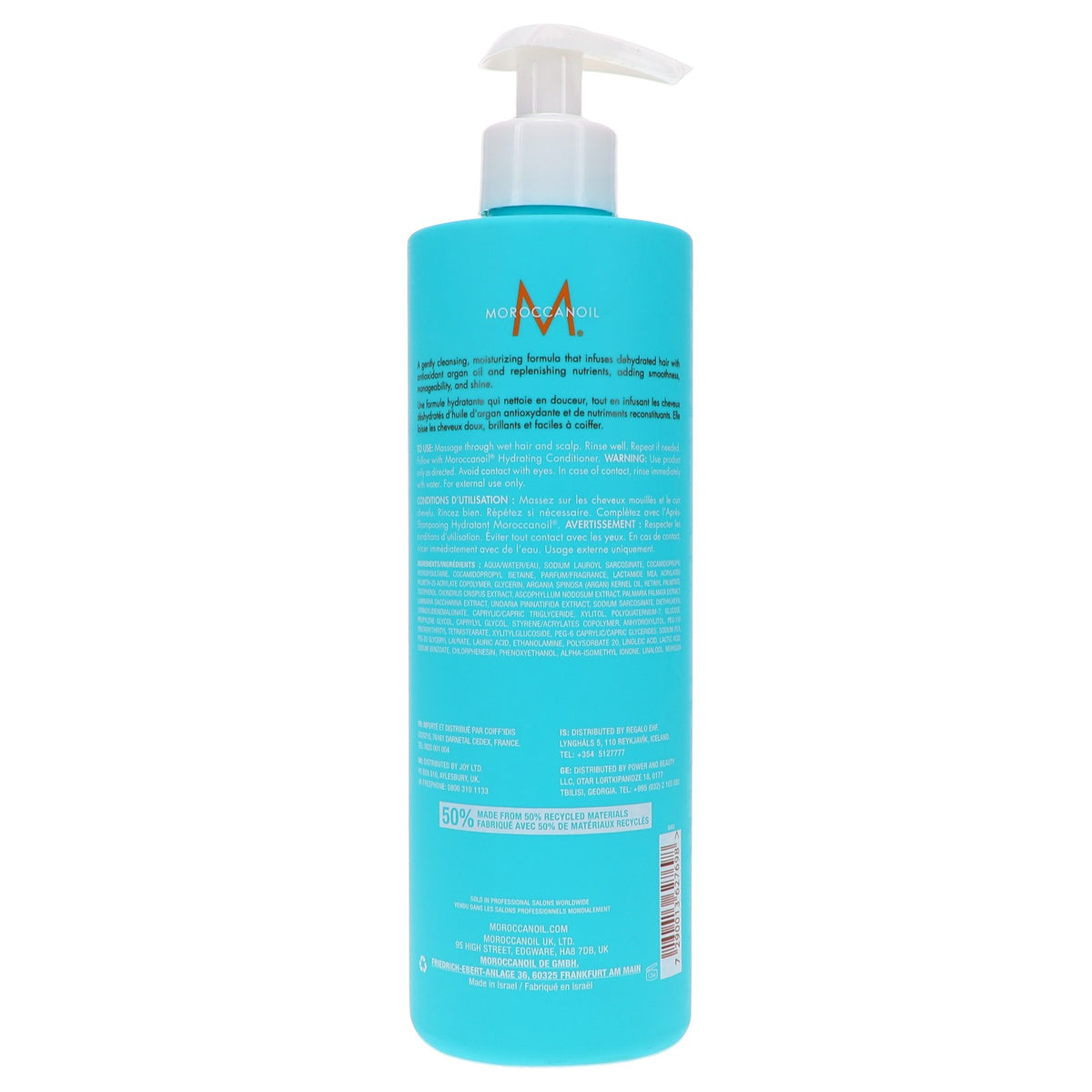 Hydrating Hair Shampoo with Argan Oil - 16.9 oz Nourishing Formula
