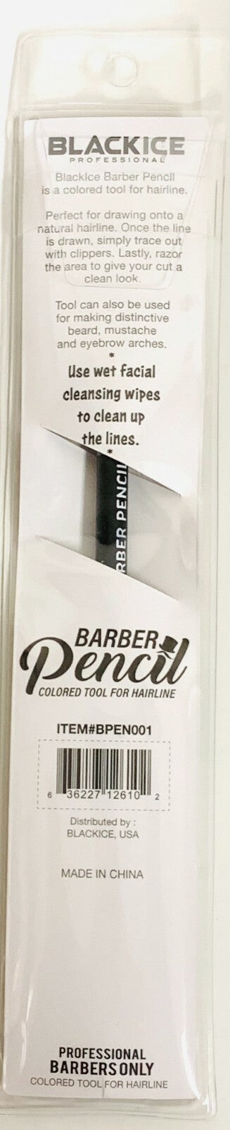 Black Ice Barber Pencil Edge Colored Tool For Hairline NEW