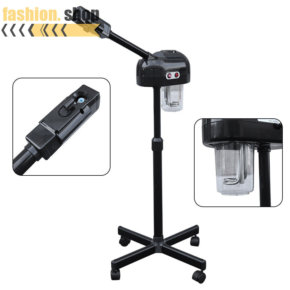 Black Professional Salon Spa Ozone Facial Steamer Beauty Equipment