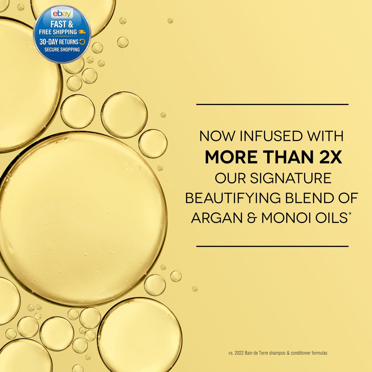 Anti-Frizz Hair Serum with Argan & Monoi Oils - Silky Shine, 3.4 Fl Oz