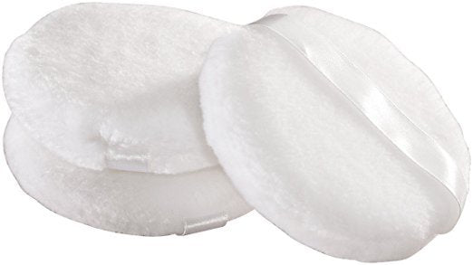 Large Velour Powder Puff Set of 3 for Face & Body Makeup