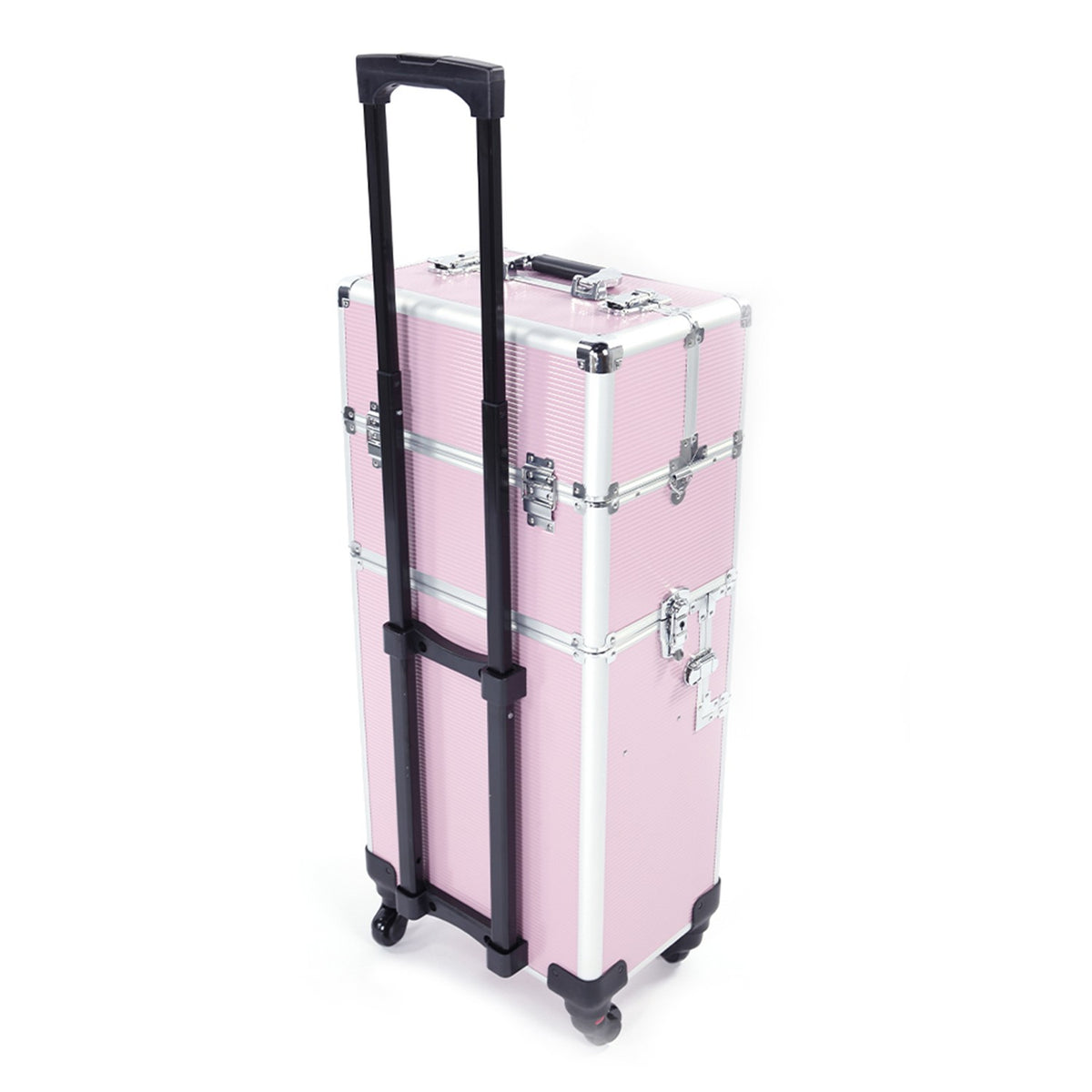 Large Capacity Travel Cosmetic Trolley Organizer with 360° Swivel Wheels