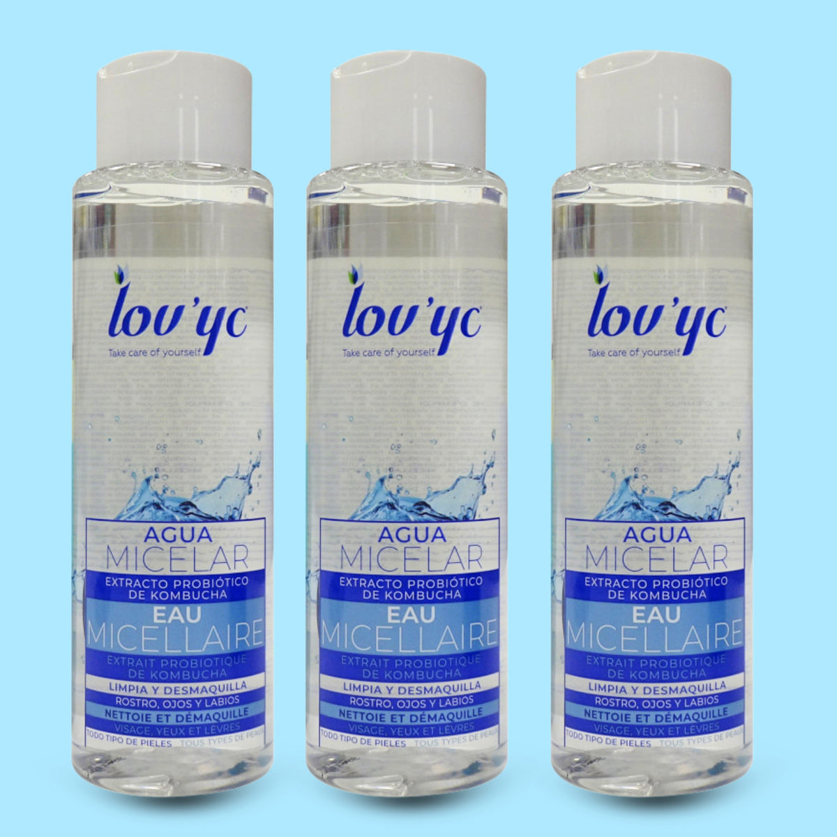Micellar Water with Kombucha Extract - All Skin Types, 16.9 fl oz, 3-Pack