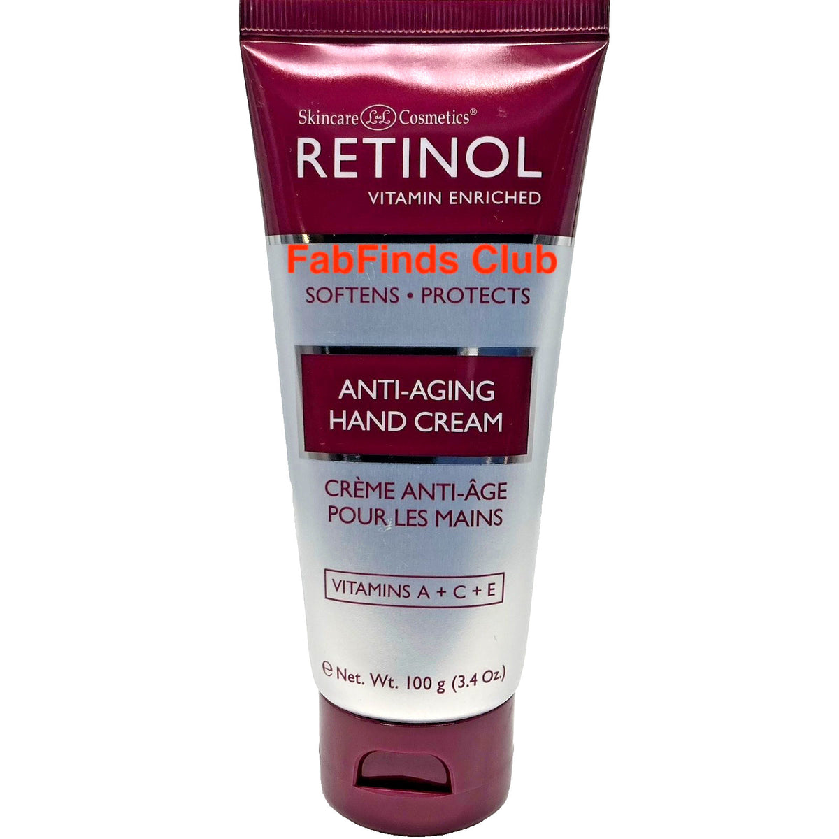 Retinol Hand Cream for Moisturizing Nails & Cuticles - 3.4oz