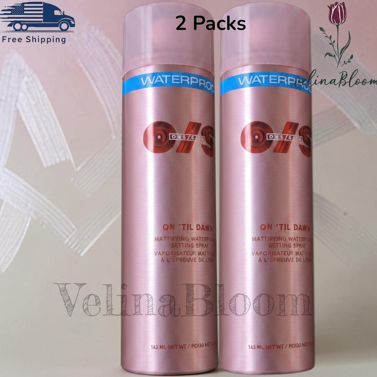 Mattifying Waterproof Setting Spray - Oil Control & Long-Lasting Makeup Finish - 2 Pack 143 ml