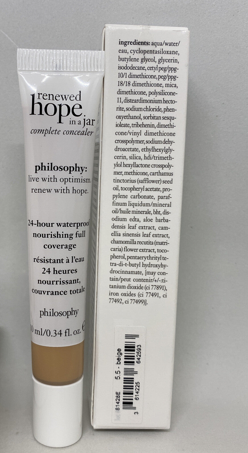 Waterproof Concealer 5.5 Beige - Full Coverage, Skin-Nourishing Formula