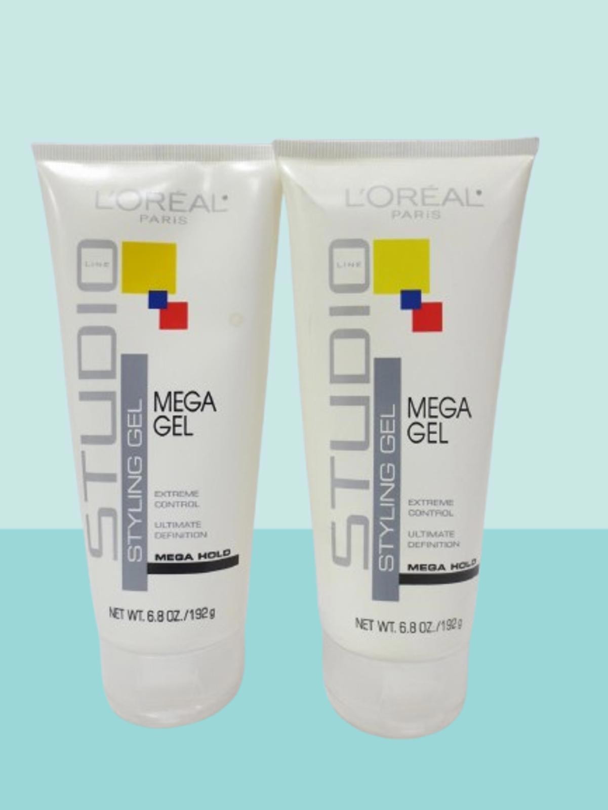 Hair Styling Gel Mega Hold 6.8 Oz Set of 2 for Strong Hair Control