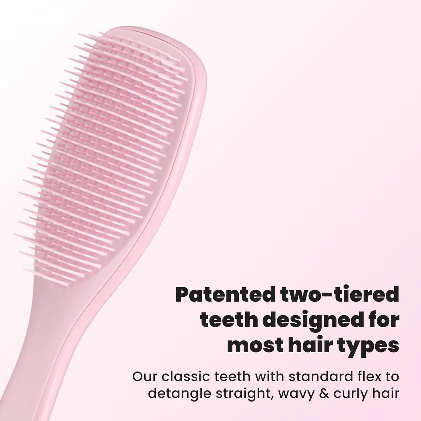 Detangling Hair Brush for Wet & Dry Hair - Millennial Pink