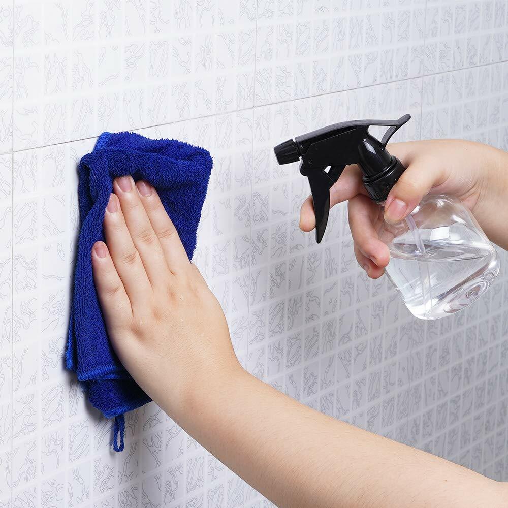 8oz Plastic Spray Bottles Set - Adjustable Water Spray for Plants, Hair, Cleaning