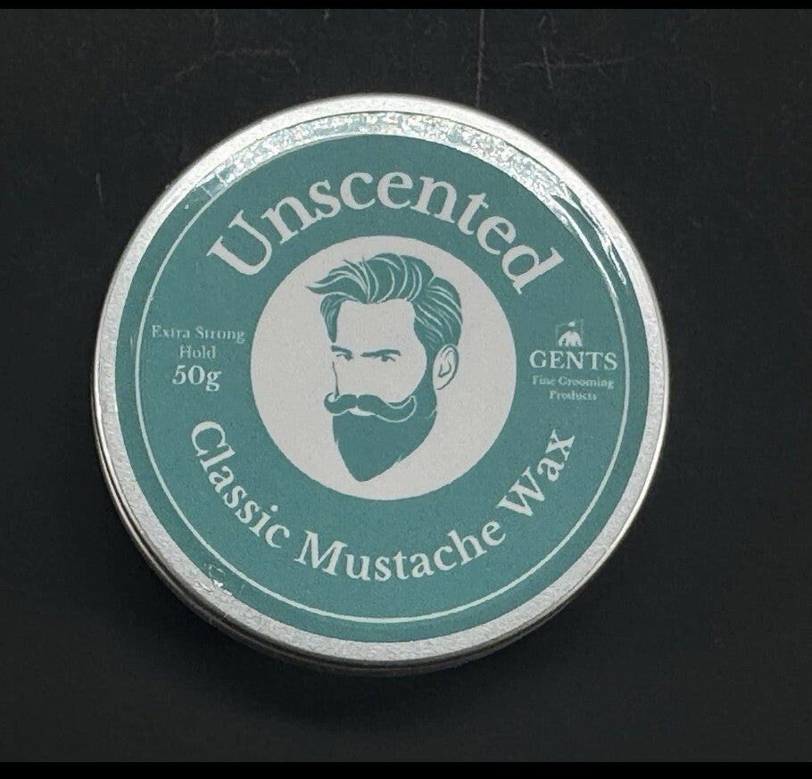 Strong Hold Mustache Wax Tin 1.7Oz Fragrance-Free Travel Grooming