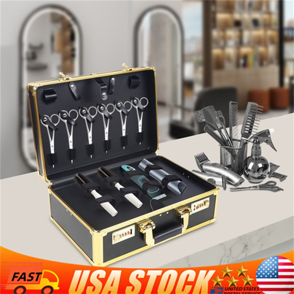 Professional Barber Carrying Case Organizer Clipper Box Travel Carry