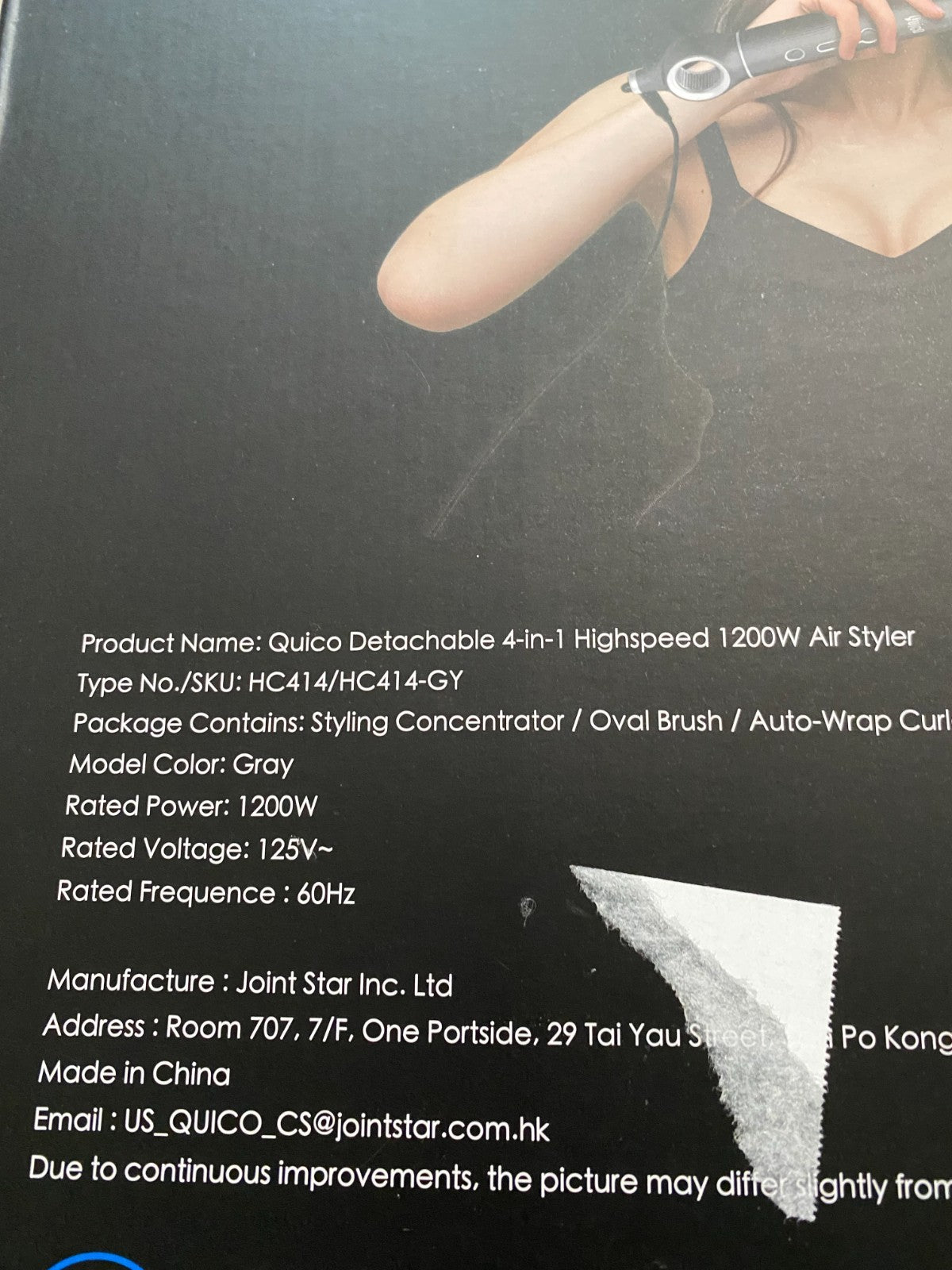 High-Speed 1200W Air Styler with Detachable 4-in-1 Attachments