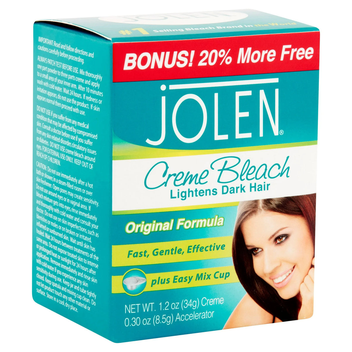 Facial & Body Hair Bleach Kit with Mixing Cup - Safe Lightening Cream for Unwanted Hair