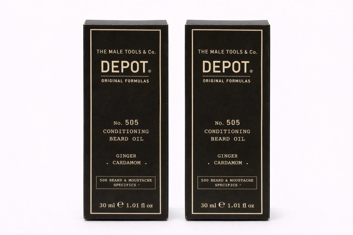 Depot No.505 Conditioning Beard Oil Ginger & Cardamom 1oz Lot of 2