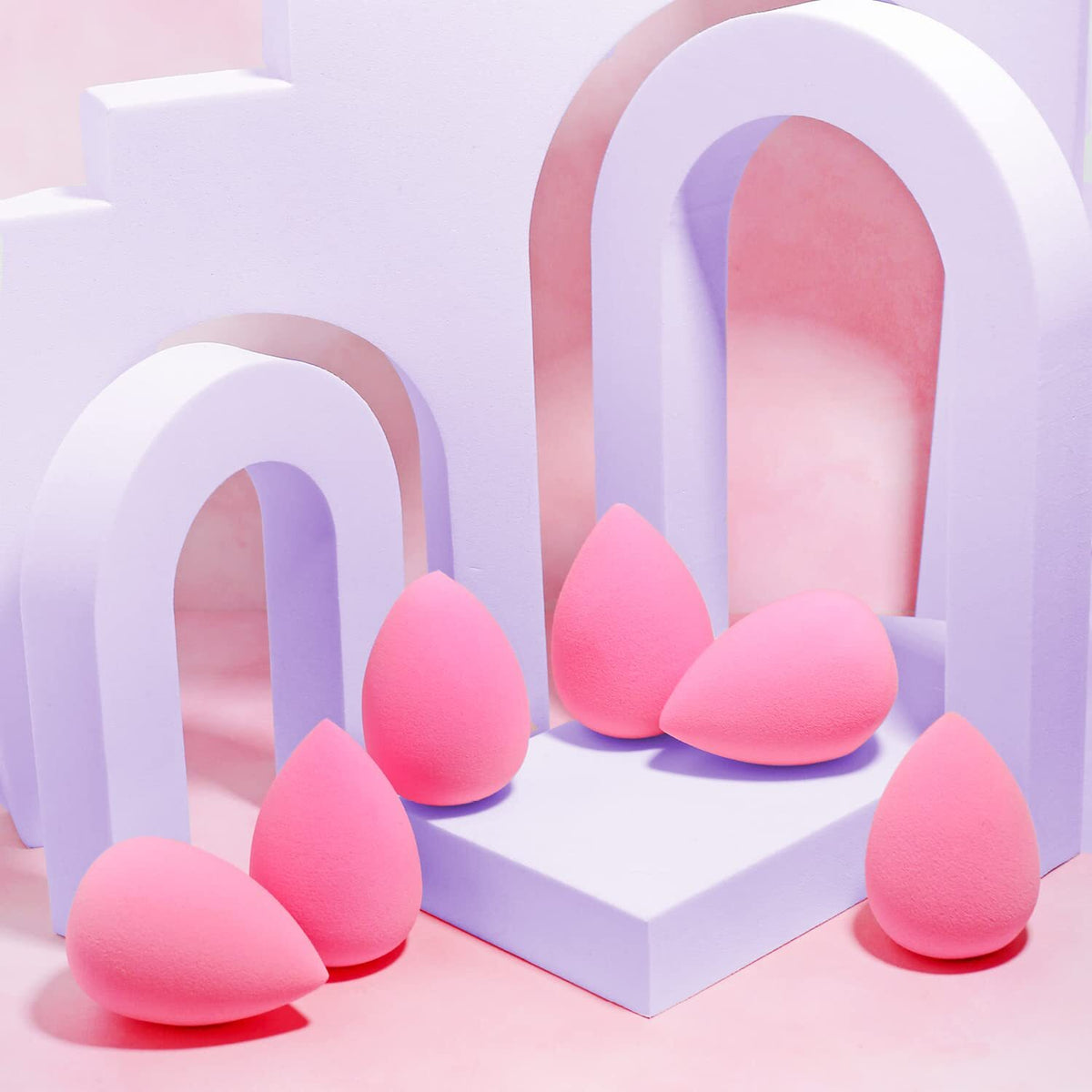 Makeup Sponge Set Latex-Free High-Definition Blender 6 Pieces