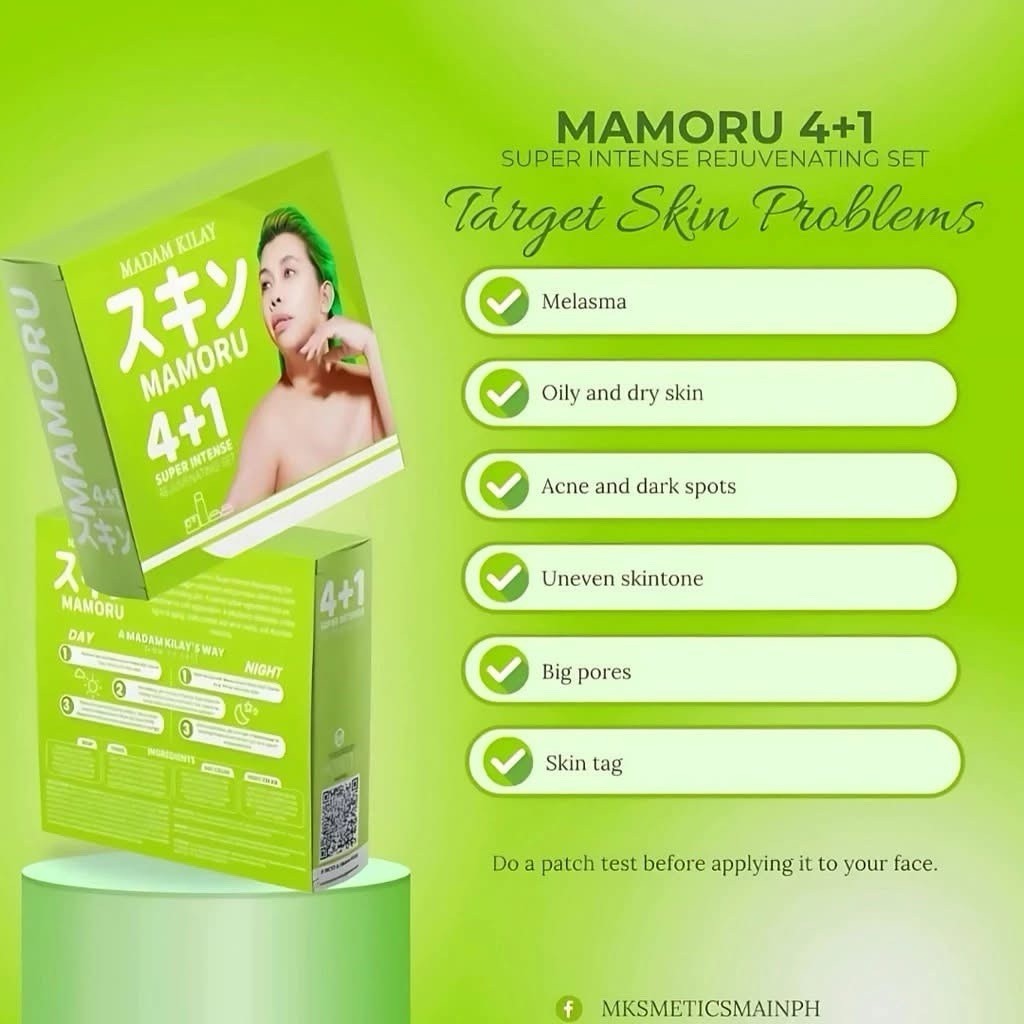Madam Kilay Mamoru 4+1 Rejuvenating Skin Care Set for Youthful & Clear Skin