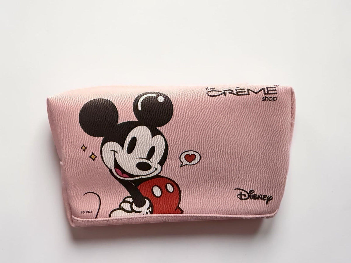 Makeup Bag Set with Minnie Mouse Press-On Nails & Spa Headband - 3 Pc