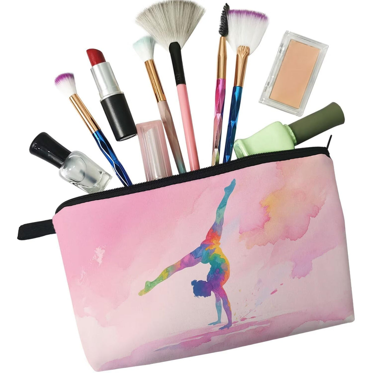 Cute Small Makeup Bag for Cosmetics & Travel Essentials