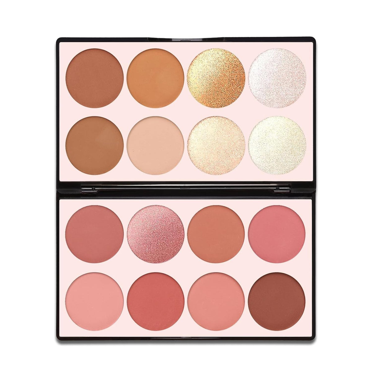 16-Color Contour Palette with Blush, Highlighter & Bronzer for Makeup