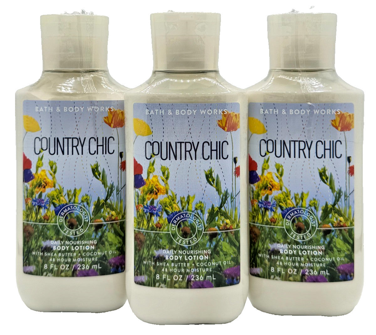 Body Lotion Country Chic 3-Pack 8 oz Shea Butter