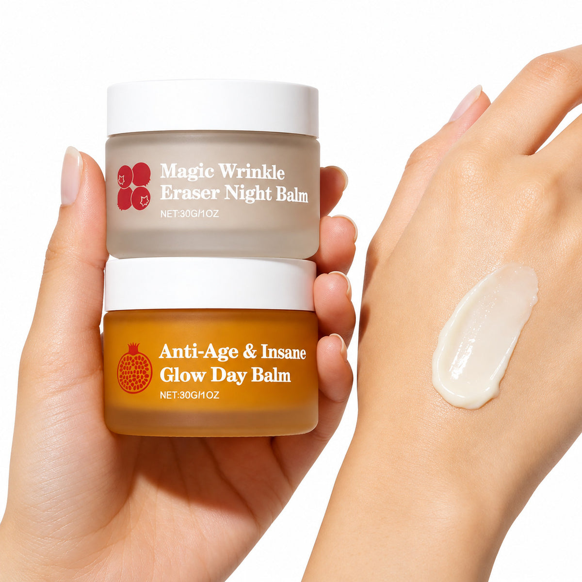 Mature Skin Face Balm System for Anti-Age & Wrinkle Care - Women