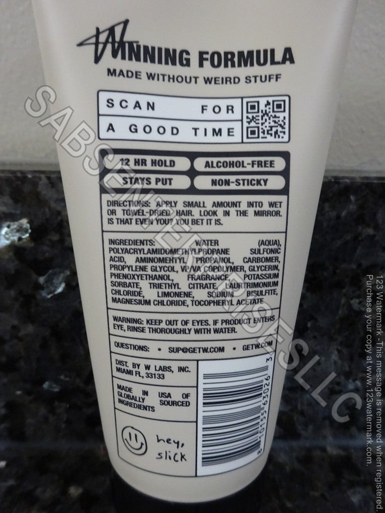 Medium Hold Hair Gel with Low Shine - 6 oz. Men’s Styling Product