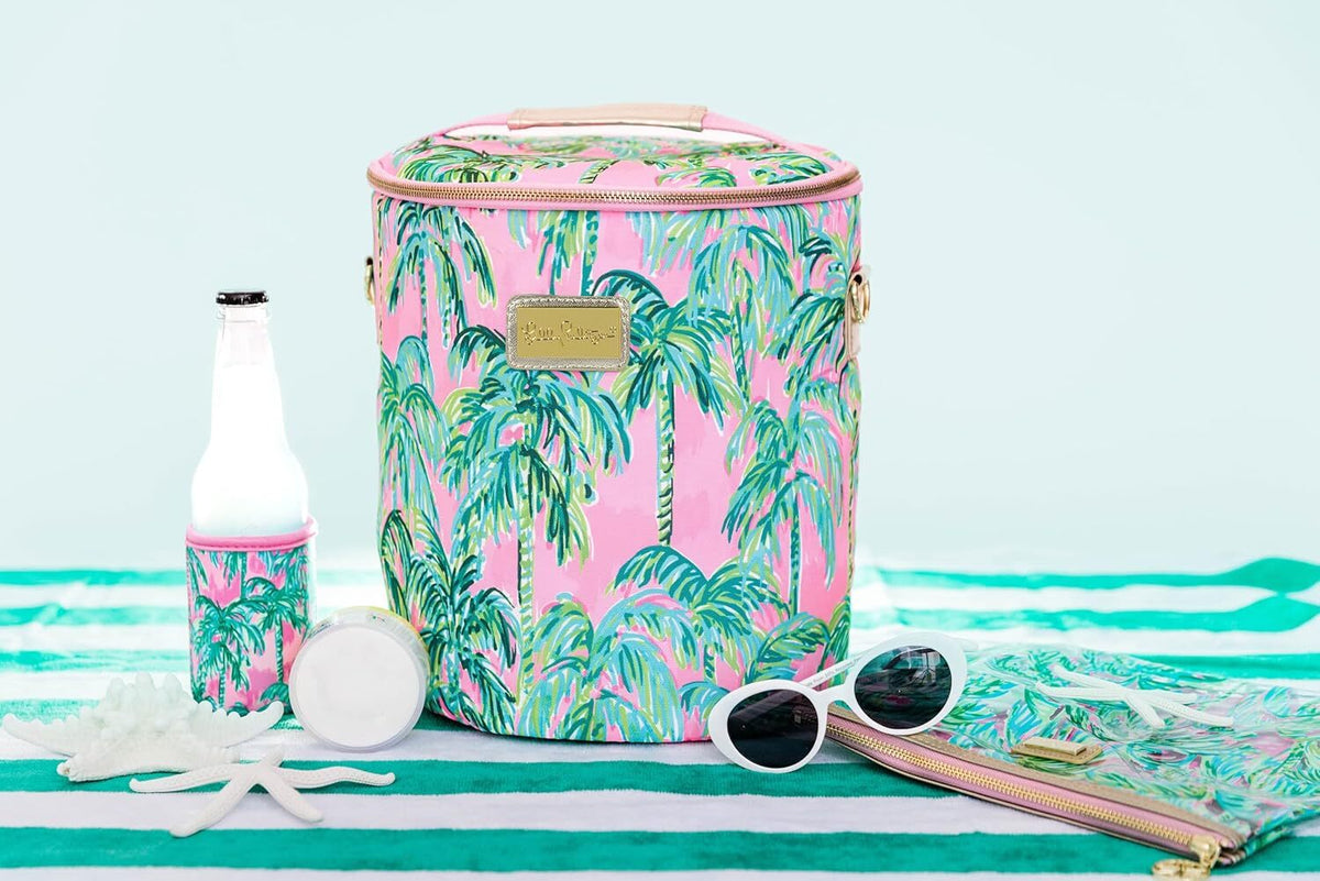 Water Resistant Vinyl Beach Pouch with Zipper — Compact Travel & Pool Bag