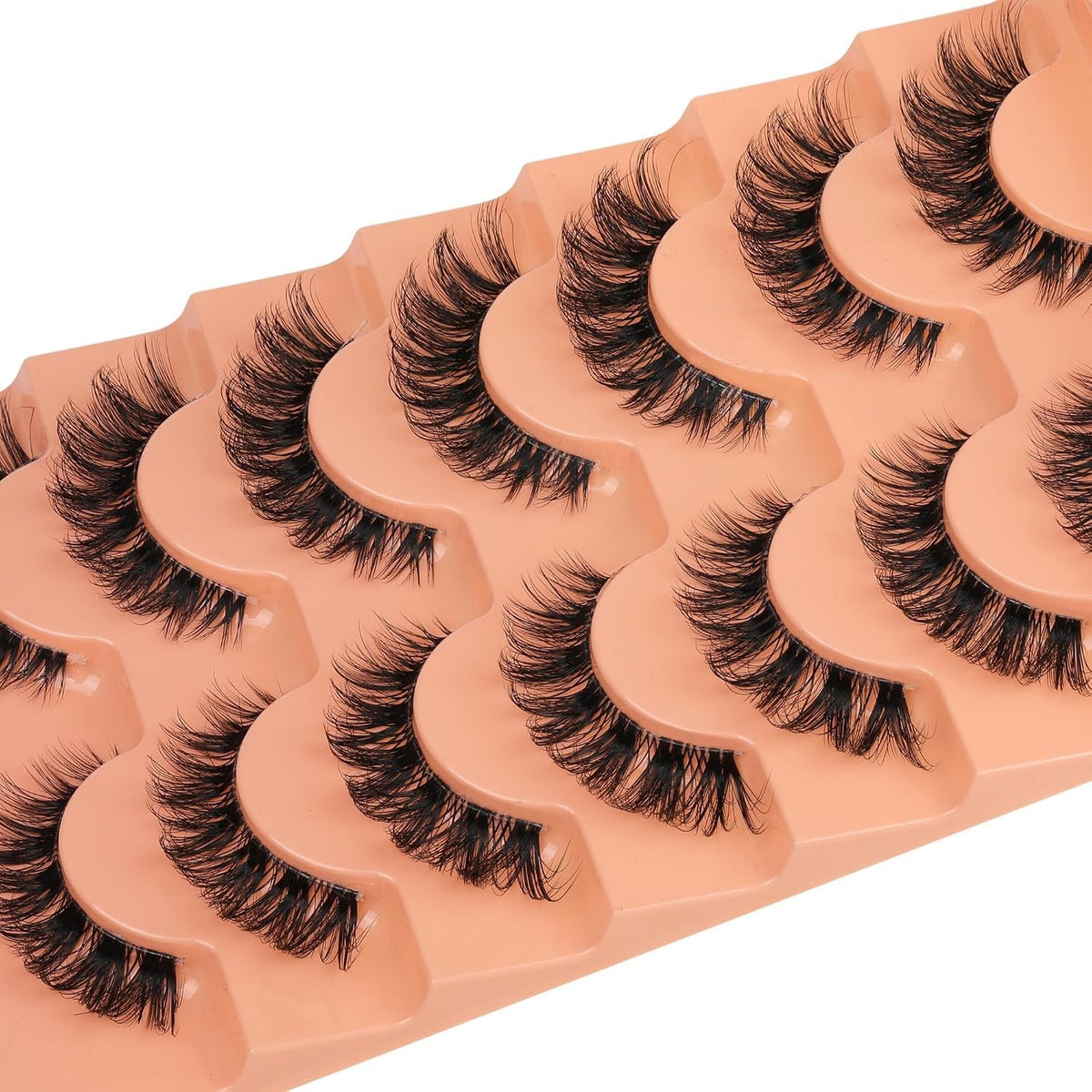 D-Curl Cat Eye False Lashes 15MM Fluffy Mink Eyelashes - Cruelty-Free