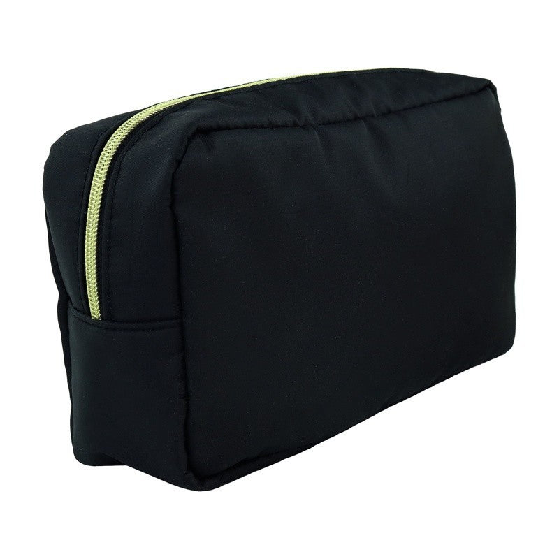 Medium Black Zippered Nylon Storage Bag - Customizable Organizer