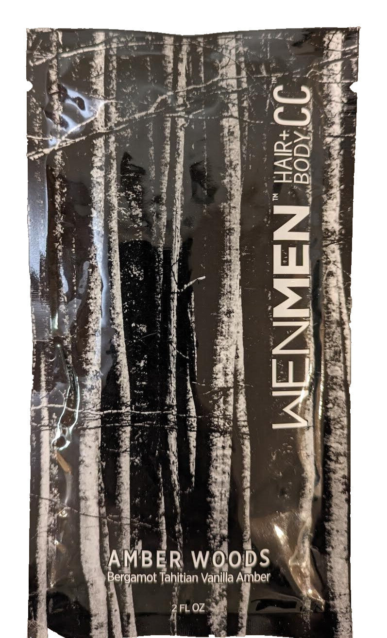 WEN MEN Chaz Dean Amber Woods Hair & Body CC 2oz Travel Size x3 NEW