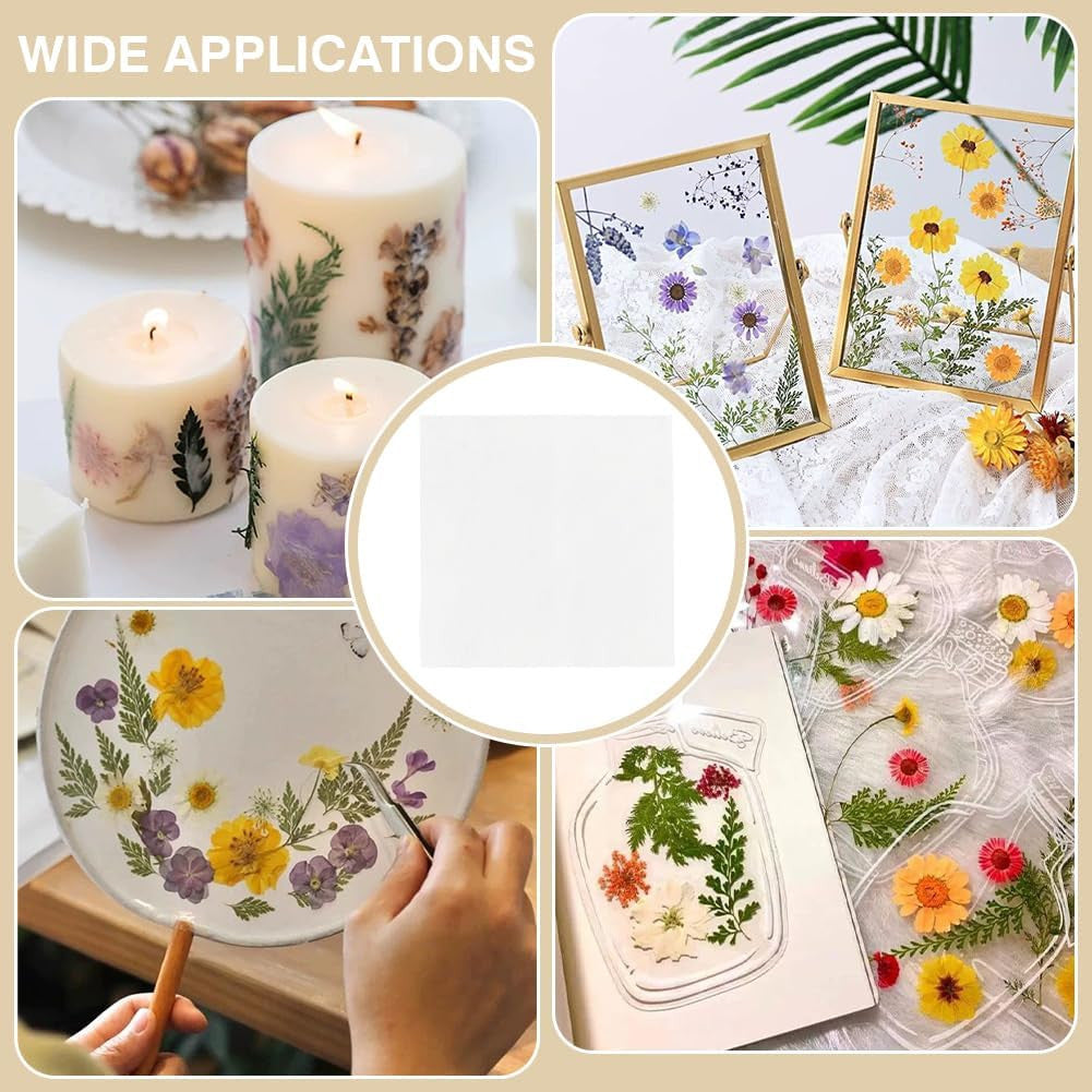 50 Sheets Absorbent Flower Pressing & Craft Paper - 10.4x10.4 Inch