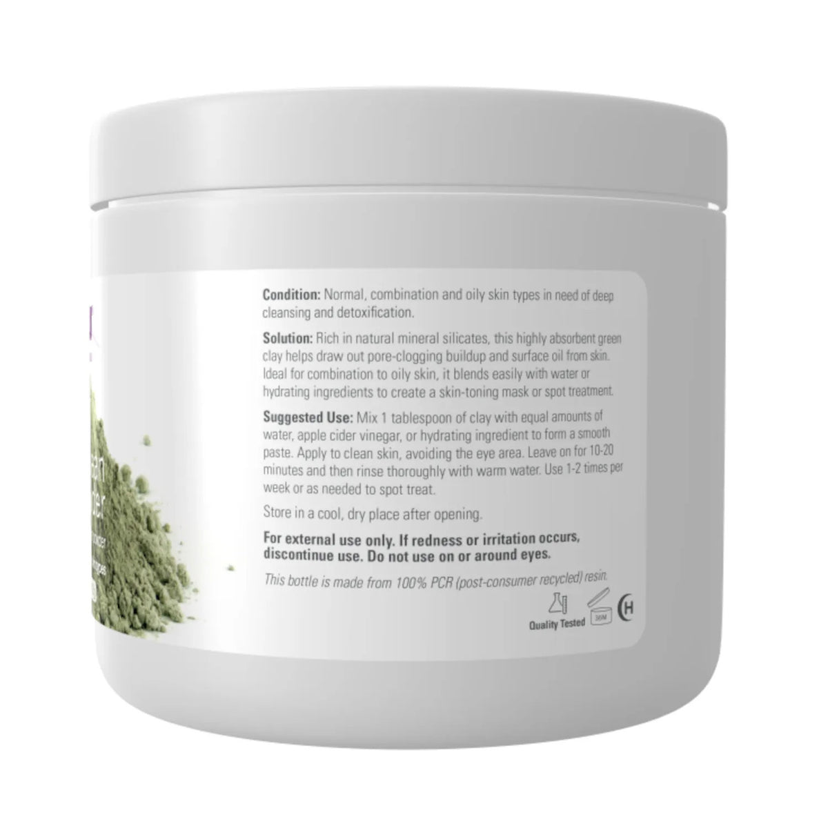 European Clay Powder for Facial Masks - 6 oz Natural Mineral Silicate for Skin Detox
