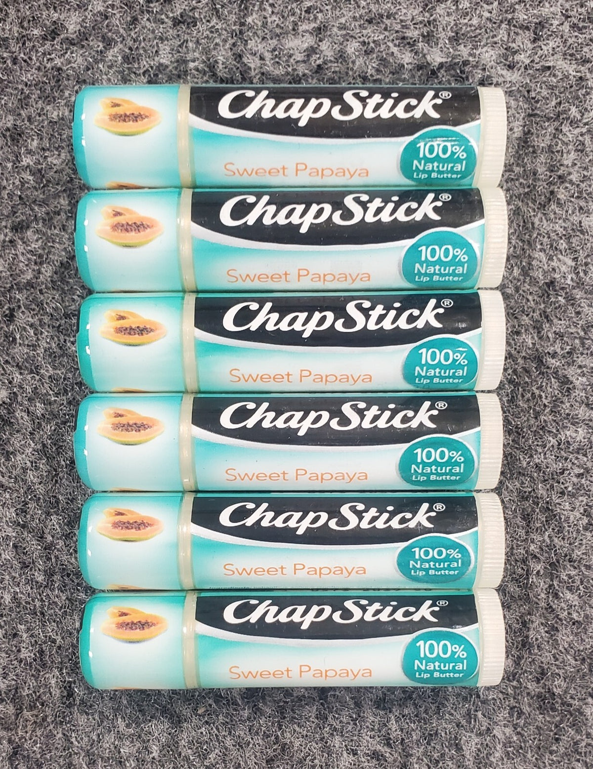 Natural Lip Balm Tubes & Sticks Bulk Pack - Sweet Papaya Flavored
