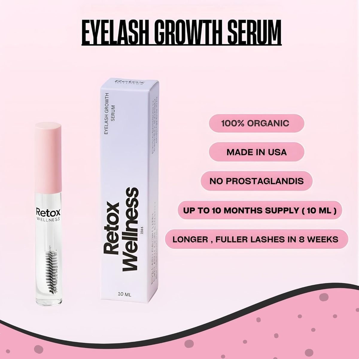 Eyelash Growth Serum - Peptide & Botanical Lash Conditioner, 10ml