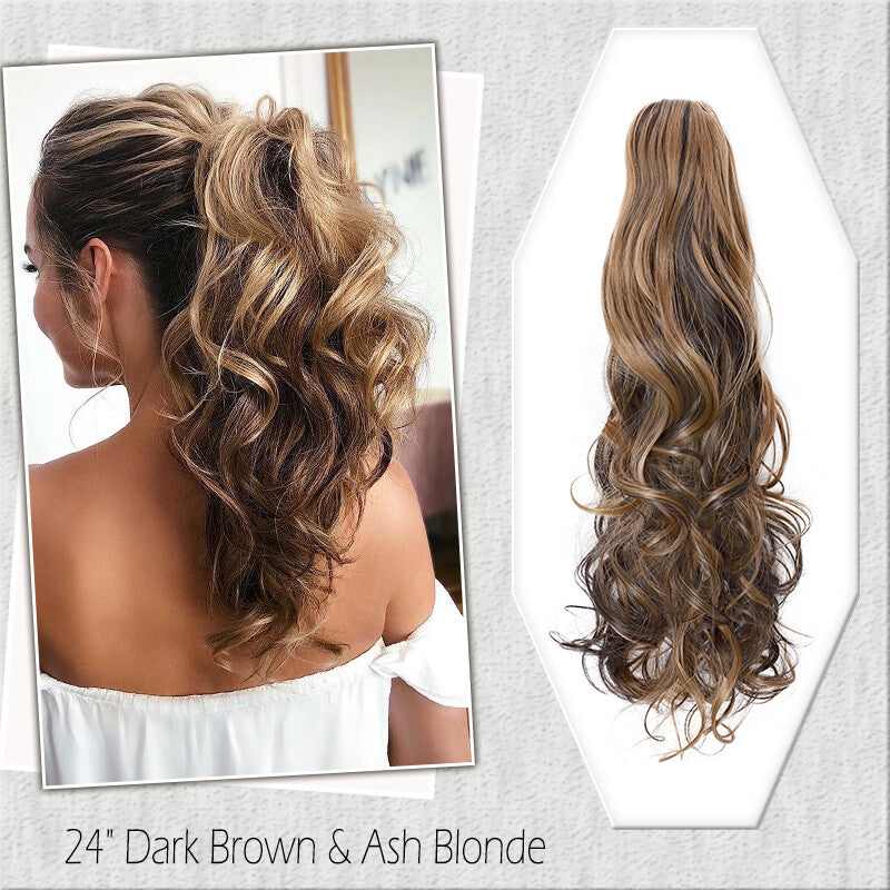 Fake Ponytail Clip-In Hair Extension Thick Natural Look 14 Inches