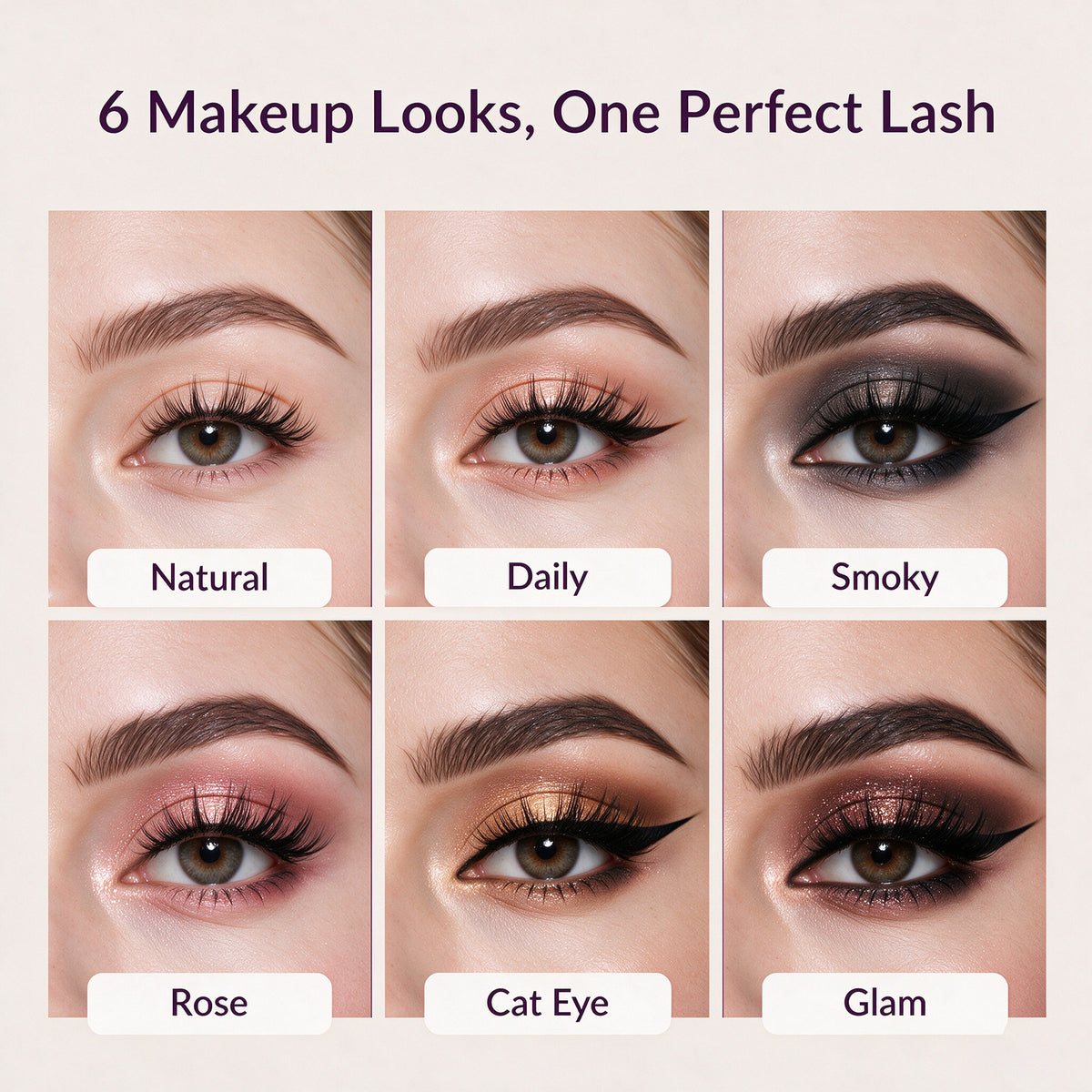 580 Pack Cluster False Eyelashes Mixed Density Wispy Fox Eye Lashes