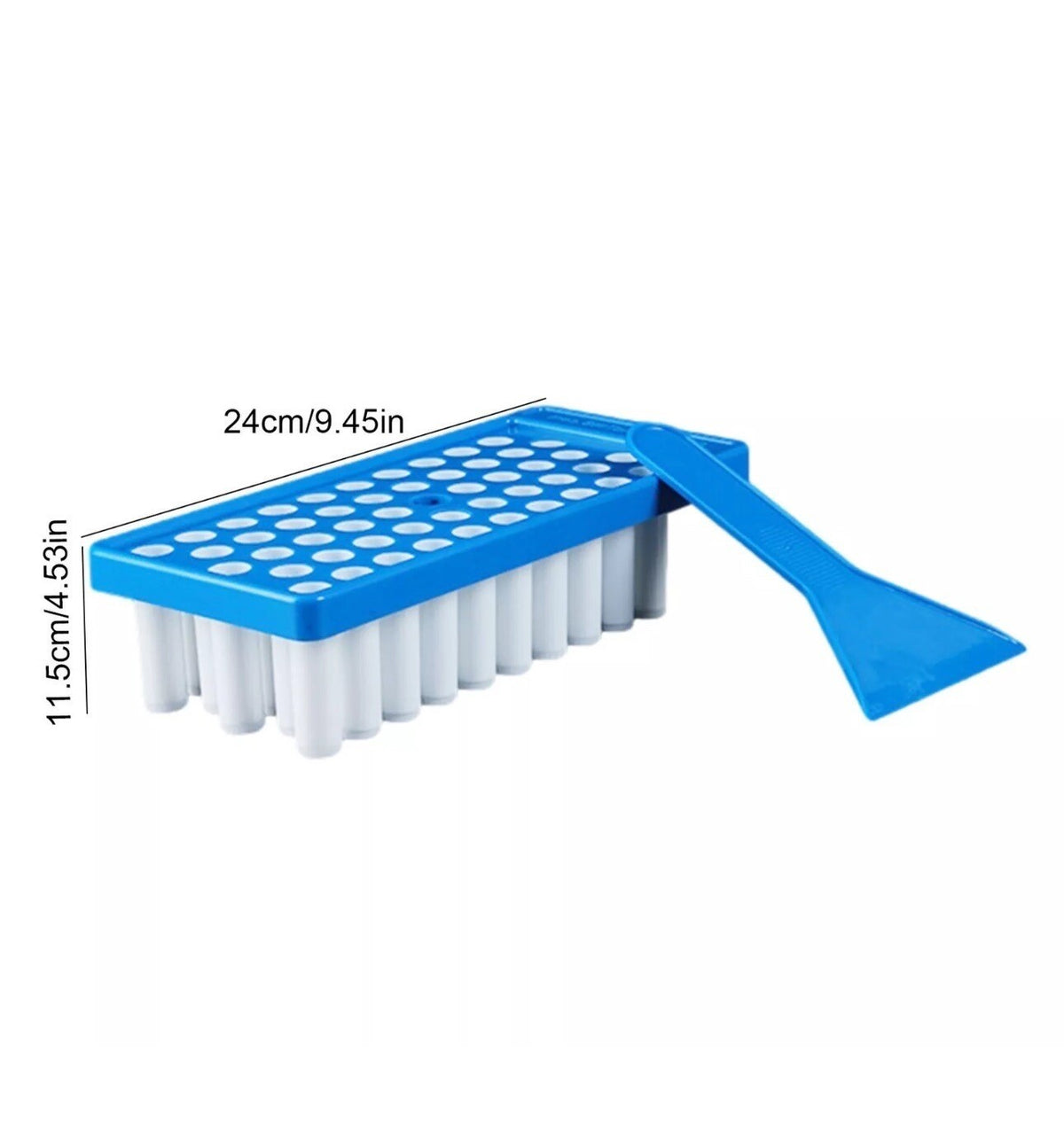 50 Empty Lip Balm Tubes with Tray - Black Plastic Chapstick Containers BPA-Free