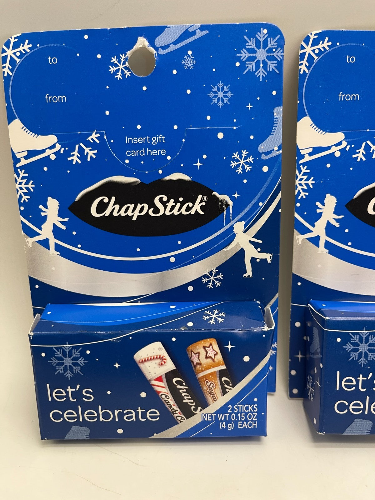 Set of 3 Lip Balm Tubes - Candy Cane & Sugar Cookie Flavors