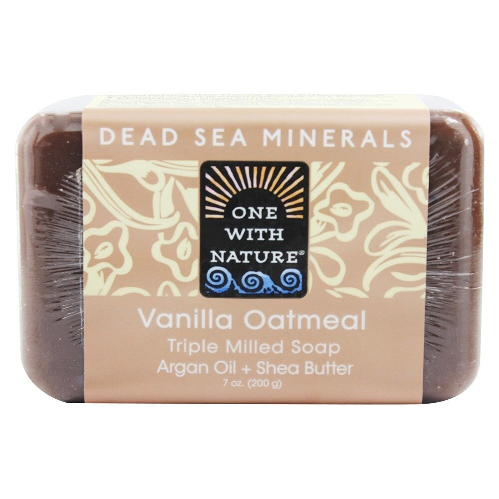One With Nature Dead Sea Mineral Bar Soap Mild Exfoliating Vanilla