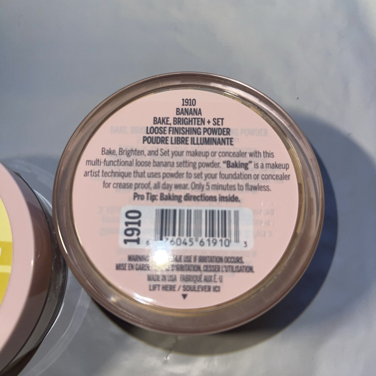 2-Pack Banana Finishing Powder - Brighten & Set Makeup, Baking Powder