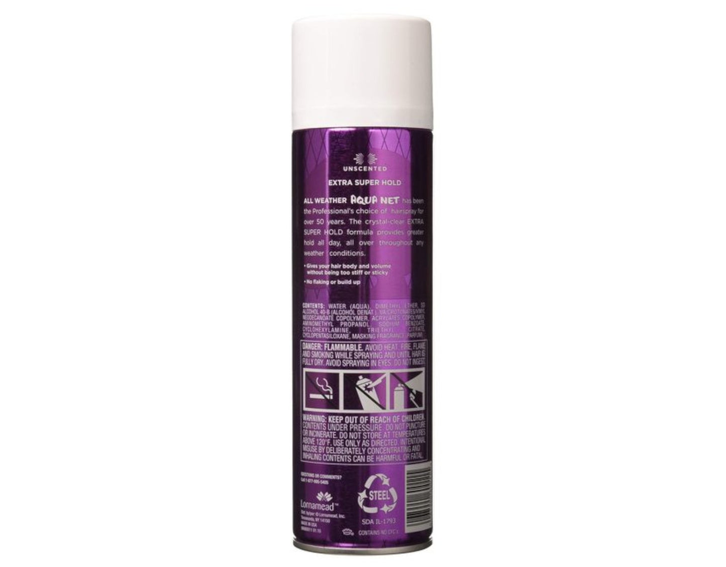 Extra Super Hold Hairspray Unscented 11 oz - Pack of 5
