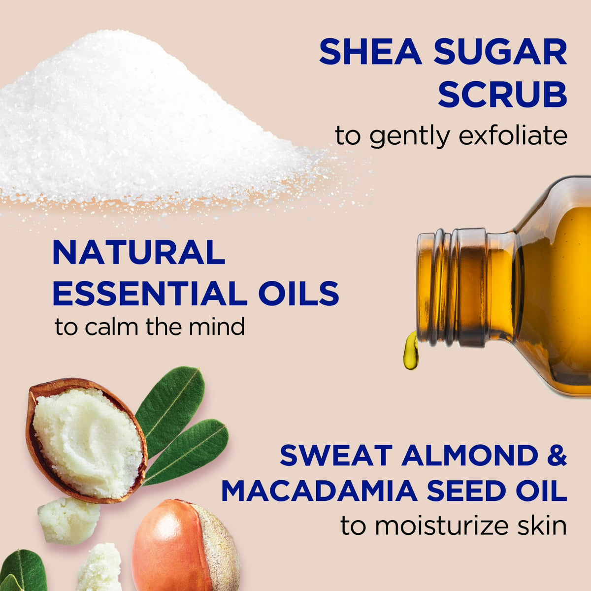 Dr Teal's Shea Sugar Body Scrub Almond Essential Oils, 19 oz - FREE